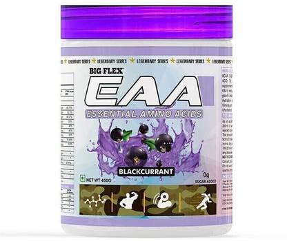Bigflex Eaa (Essential amino acids),Black Currant Flavour,(450 Gm),30 Serving EAA (Essential Amino Acids)