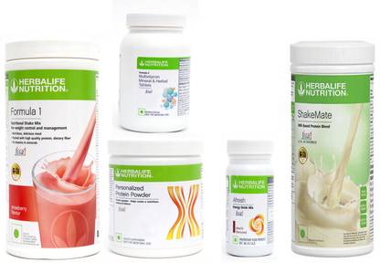 HERBALIFE FORMULA1STRAWBERRY500PROTIEN200AFRESH ENERGY DRINK ELAICHI 50 SHAKEMATE 500 F 2 Protein Shake