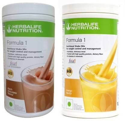 HERBALIFE Formula 1 Nutritionl shake mix Chocolate and Mango flavour for weigtt loss Plant-Based Protein