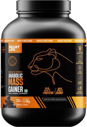 BeastLife High Protein Gainer - No Maltodextrin Weight Gainers/Mass Gainers