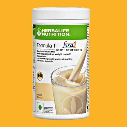 HERBALIFE 993Formula 1 Mix Vanilla Nutritional Shake, 500g (White) Nutrition Bars