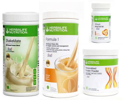 HERBALIFE FORMULA1 ORANGE 500 PROTIEN 200 GAFRESHENERGYDRINK PEACH 50 +SHAKEMATE 500 G Plant-Based Protein