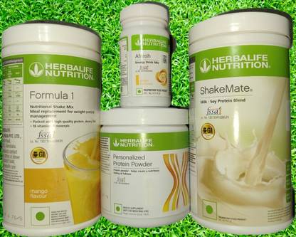 HERBALIFE F1 SHAKE Mango + Protein Powder 200 G+ Shake Mate + Afresh - Ginger Protein Shake
