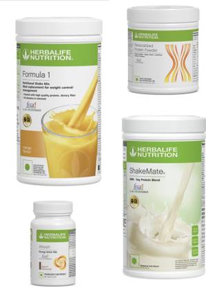HERBALIFE Formula1 Mango Shake 500g Protine 200g Shakemate 500g & Energy Drink Elachi 50g Plant-Based Protein