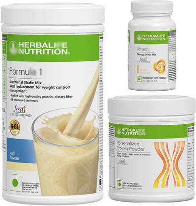 HERBALIFE Formula 1 shake miix Kulfi ,protein powder and Afresh Ginger Protein Blends