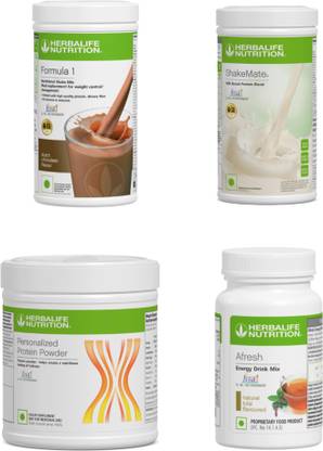HERBALIFE F1 Shake Chocolate , Small Protein Powder, ShakeMate , Afresh - Tulsi Protein Shake