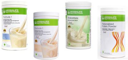 HERBALIFE FORMULA-1 SHAKE KULFI-500+VANILLA-500+PP-400+SHAKEMATE-500 Whey Protein