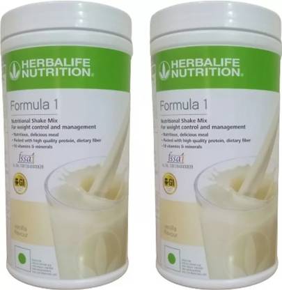 HERBALIFE Formula 1 Nutritional Shake Vanilla Flavour 2 Pcs Combo Pack Plant-Based Protein