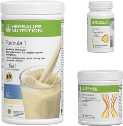 HERBALIFE Formula1 Nutrrition Kulfi Shake 500g Protine 200g Lemon Afresh 50g Plant-Based Protein