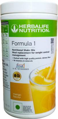 HERBALIFE HERBALIFE WEIGHT LOSS/GAIN FORMULA 1 MANGO SHAKE 500GM Whey Protein