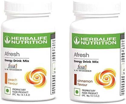 HERBALIFE NUTRITION AFRESH PEACH+CINNAMON PACK OF 2 Energy Bars