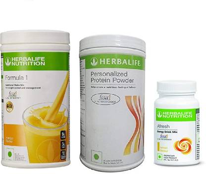Herbalife Nutrition F1 Mango Shake + Protein Powder 400gm + Afresh Energy Tulsi 50gm Protein Shake