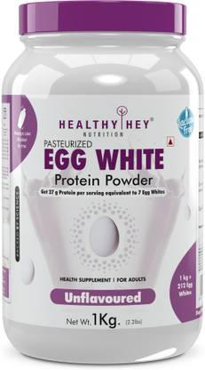 HealthyHey 100% Egg White Protein-80% Protein-Non GMO & Lactose Protein Blends