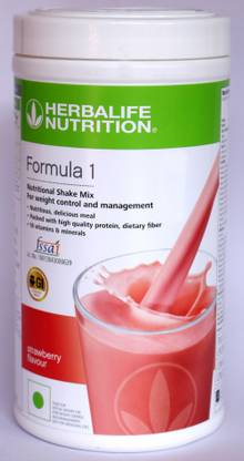 HERBALIFE Formula 1 Nutritional Shake Mix - Strawberry Flavor for Weight Loss Plant-Based Protein