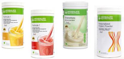 HERBALIFE FORMULA-1 SHAKE MANGO-500+STRAWBERRY-500+PP-400+SHAKEMATE-500 Whey Protein