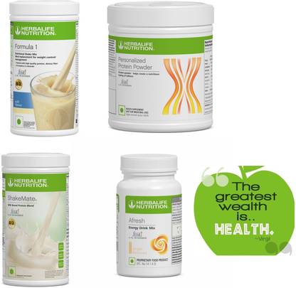Herbalife Nutrition WEIGHT LOSS COMBO KULFI F1 SHAKE,PROTEIN200GM,GINGER AFRESH AND SHAKEMATE KULFI-GINGER Powder