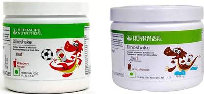 HERBALIFE Dinoshake nutritional children’s drink mix - Strawberry & Chocolate flavour BCAA