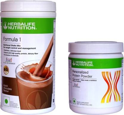 HERBALIFE Personalized Protein Powder 200 Gram With Formula 1 Shake - Chocolate Flavor Plant-Based Protein
