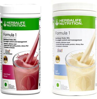 HERBALIFE FORMULA 1 ROSE KHEER & KULFI 2 PIECES Plant-Based Protein