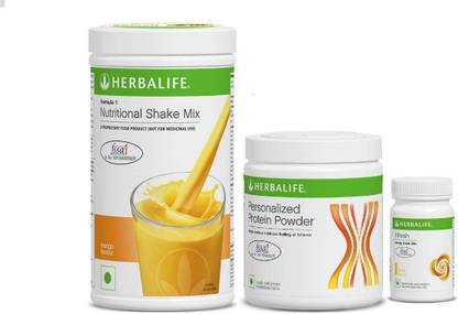 HERBALIFE FORMLA 1 SHAKE MANGO ,PROTEIN200GM AND GINGER AFRESH COMBO MANGO, GINGER Powder