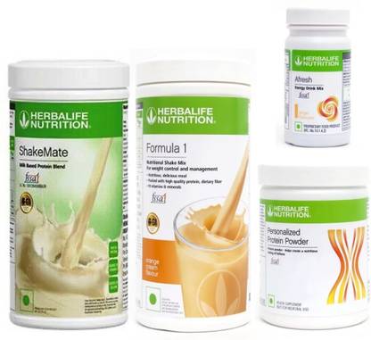 Herbalife Nutrition FORMULA1 ORANGE 500 PROTIEN 200 GAFRESHENERGYDRINK GINGER50 +SHAKEMATE 500 G Protein Blends