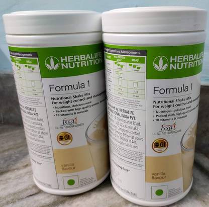 HERBALIFE Formula 1 Nutrition Shake Mix Weight Loss ( Vanilla ) 500g Pack Of 2 Nutrition Drink