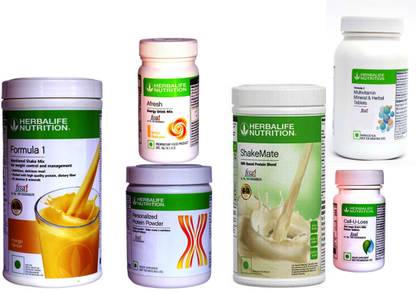 HERBALIFE Formula 1 Mango, Protein,Afresh Lemon,Shakemate, Multivitamin, Cell U Loss Protein Shake