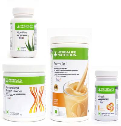Herbalife Nutrition FORMULA1 ORANGE PROTIEN 200 G AFRESH ENERGY DRINK GINGER 50 G + ALOE PLUS 50 G Plant-Based Protein