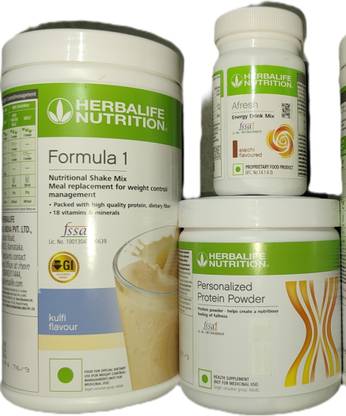 HERBALIFE Formula 1 Kulfi + Protein Powder 200 G + Afresh - Eilachi Protein Shake