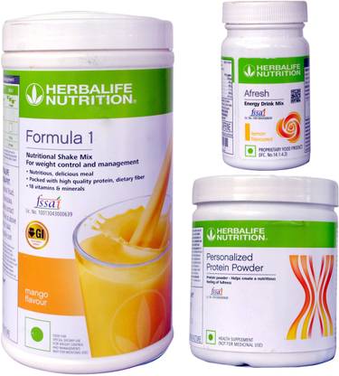 HERBALIFE FORMLA 1 SHAKE MANGO ,PROTEIN200GM AND LEMON AFRESH COMBO MANGO, LEMON Powder