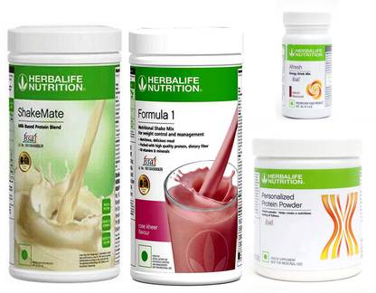 HERBALIFE FORMULA1ROSEKHEER 500PROTIEN 200 GAFRESHENERGYDRINK ELAICHI 50 +SHAKEMATE 500 G Plant-Based Protein