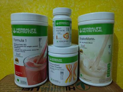 HERBALIFE strawberry shake shakemate protein powder afresh cinnamon Protein Shake