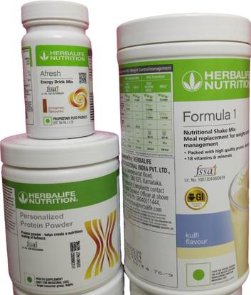HERBALIFE HERBALIFE FORMULA 1 SHAKE KULFI PP200 AND AFRESH CINNAMON Nutrition Bars