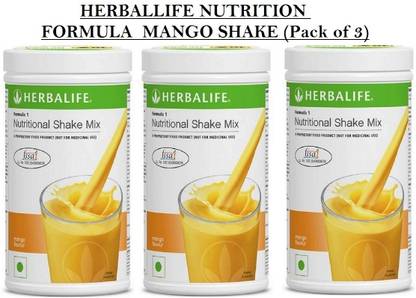 HERBALIFE Formula 1 Nutrition Mango Shake Pack of 3 Plant-Based Protein