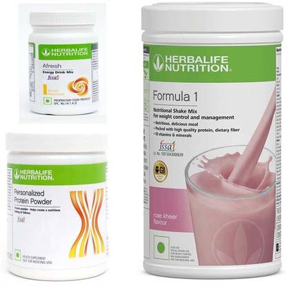 HERBALIFE Formula 1 Rose kheer and protein powder 200 and afresh Lemon. Plant-Based Protein
