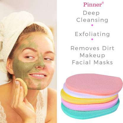PINNER PVA Puff Sponge Natural Reusable Soft Cleansing Sponge