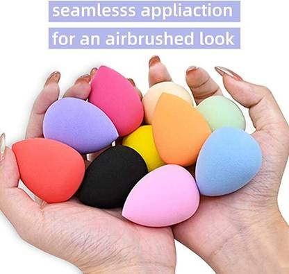 Tiny Deal 10 Pcs Makeup Sponges - Latex Free,Soft Foundation Sponge