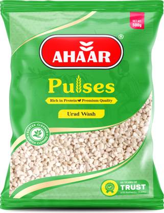 Ahaar White Urad Dal (Split) (Split – The whole black gram is split into halves.)