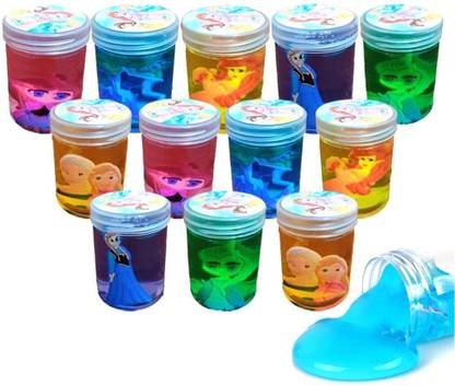 Atipriya flipkart 12 unicorn slime and 1 pop it toy Multicolor Putty Toy