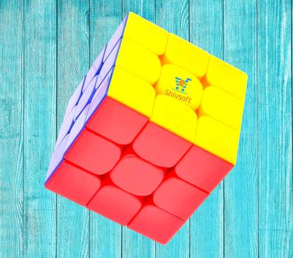 Shivsoft Speed Cube 3x3 High Speed Smooth Mooving Cube -11084