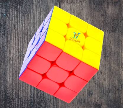 Shivsoft Speed Cube 3x3 High Speed Smooth Mooving Cube -10999