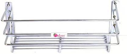 solemn Storage Shelves Rack , Perfume ,Bottles, Gel, Deodorant, Holder for Bathroom Stainless Steel Wall Shelf