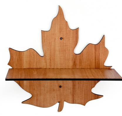 teak wood Leaf Shape Flower Port Stand