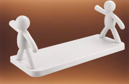 SJK Self Adhesive Multi-Purpose Wall Hanging Humanoid floating Shelf 2146 Plastic Wall Shelf