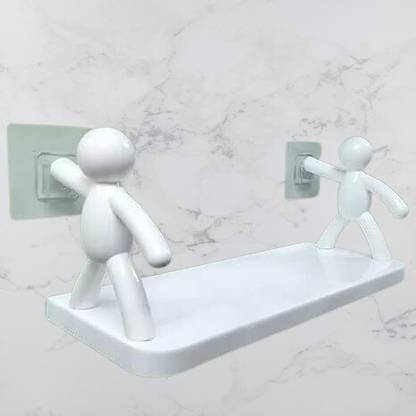 ClickNest Wall Mounted Shelf, Bathroom Shelf Organizer, Multipurpose Wall Mount NRS1.381 Plastic Wall Shelf