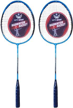 SPO Zone SPO-125 Badminton Rackets Set of 2 PC Racket kit Multicolor, Multicolor Unstrung Badminton Racquet