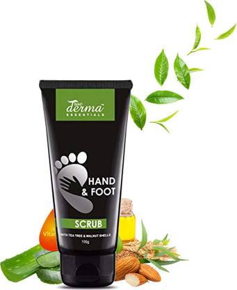True Derma Essentials Hand & Foot Scrub | With Tea Tree & Walnut Shells Scrub