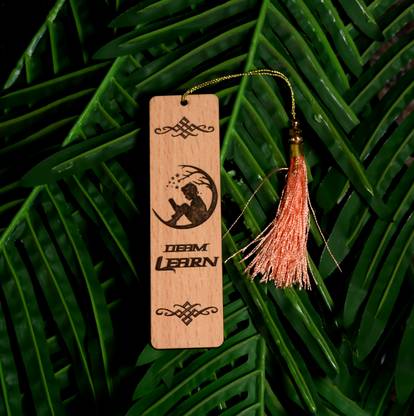 Craflee Dream Learn Designer Engraved Wood Bookmark Bookmark Bookmark