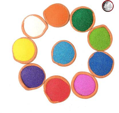 Anshri Pack of 10 Rangoli Powder