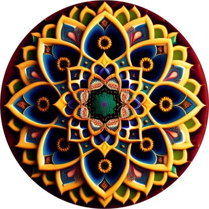 Rangoli Sticker_45 1 Piece Rangoli Stencil